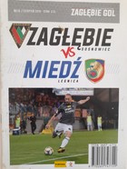Zaglebie Sosnowiec - Miedz Legnica, I liga (17.8.2019) official match programme