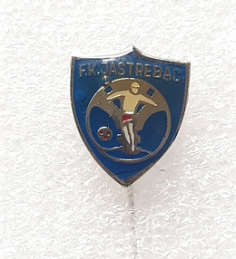 FK Jastrebac Nis badge (Serbia, epoxy, signed)