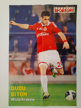 Wisla Cracow & Dudu Biton - Polish Clubs in UEFA Europa League two side poster (Przeglad Sportowy)