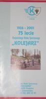 The 75th Anniversary of ChKS Kolejarz Chojnice 1926-2001 official programme