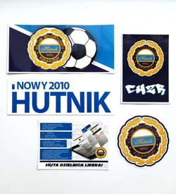 KS Hutnik Cracow set of 5 stickers (official product)