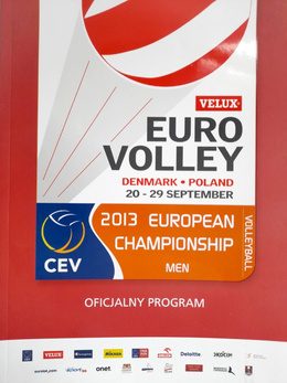 CEV Euro Volley European Men's Championship Denmark Poland 2013 official programme