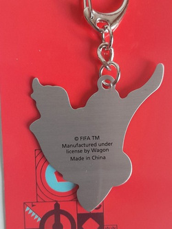 FIFA World Cup Qatar 2022 2D mascot La'eeb keyring (Official Licensed Product)