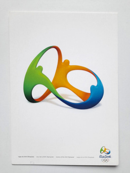 Summer Olympic Games Rio 2016 poster postcard (official product)