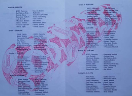 Ceramika Opoczno football club. II league autumn '96