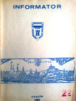 Bulletin of Polish Sport Souvenirs Collectors Association - volume 22 (1986)