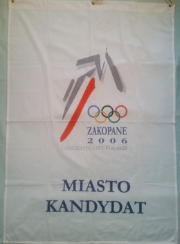 Zakopane Winter Olympic Games 2006 city candidate flag