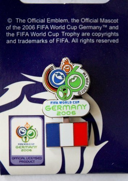 France National Football Team FIFA World Cup Germany 2006 badge pin