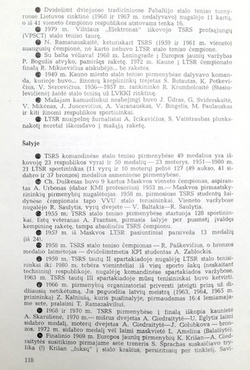 Table Tennis. Yesterday Today Tomorrow (Lithuania)