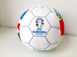 Euro 2024 Germany reversible plush big mascot Albart & ball (Official Licensed Product)
