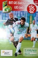 BOT GKS Belchatow - LKS Lodz Orange Ekstraklasa (29.09.2006) programme