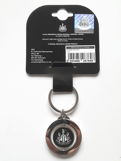 Newcastle United swivel crests keyring (official product)