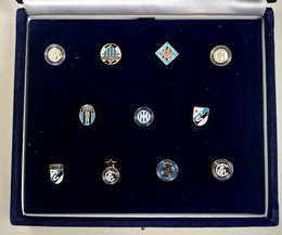 Inter Milano the crest history 11 pins-collection cased (official product) 