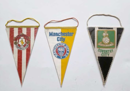 English football league clubs pennants (5 items)