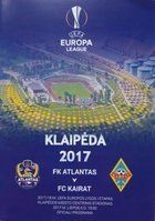 Atlantas Klaipeda - Kairat Almaty Europa League official programme (06.07.2017)