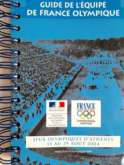 France national team for Olympic Games Athens 2004. Official guide (France)