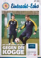 Eintracht Braunschweig - Hansa Rostock 3. league official programm (27.01.2019)