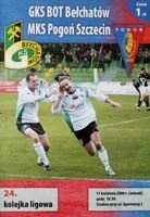 GKS Belchatow - Pogon Szczecin Orange Ekstraklasa (11.04.2006) official programme