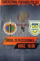 Chrobry Glogow - Arka Gdynia Poland Cup programme (25.10.2017)