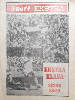 Poland Ekstraklasa 1989-1990 season Fan's Guide (Sport Extra magazine)