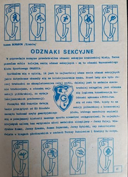 Bulletin of Polish Sport Souvenirs Collectors Association - volume 33 (1989)