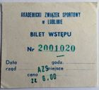 AZS Lublin First Polish basketball league old ticket