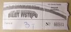KS Gornik Pszow league match ticket (the nineties)