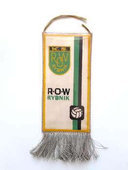 Small pennant ROW Rybnik football team (PRL times)