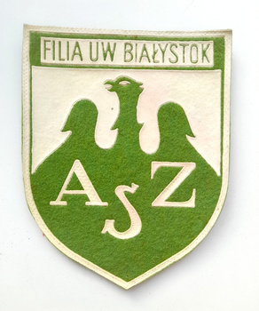 Patch of the Academic Sport Club Białystok (PRL times)