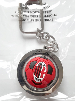 AC Milan ball with crest swivel keyring (official product)