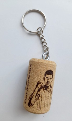 KS Hutnik Cracow - Piotr Stawarczyk cork keyring (official product)