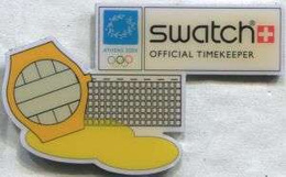 Badge Official Timekeeper SWATCH at the Olympic Games Athens 2004 (2)