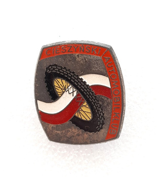 Automobil Club Cieszyn old big badge (lacquer)