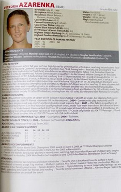 2007 Official Sony Ericsson WTA Tour 2007 Media Guide