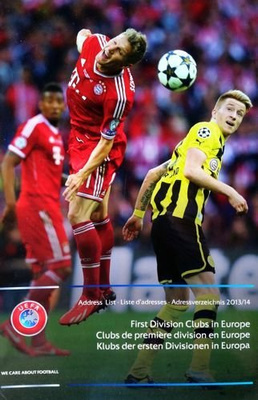 First Division Clubs in Europe - Address List 2013/2014