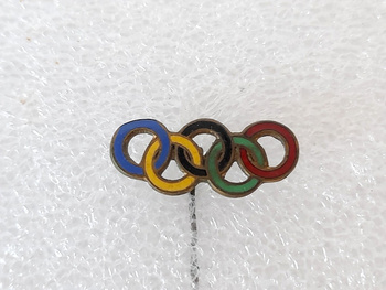 Olympic Games rings logo badge (enamel)