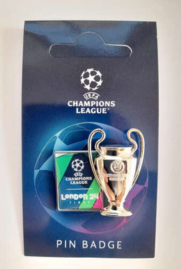 UEFA Champions League 2024 London Final, BV Borussia  Dortmund - Real Madrid CF trophy badge (official licensed product)