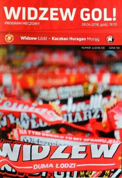 Widzew Lodz - Huragan Morag III League (28.04.2018) official programme