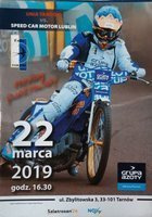 Unia Tarnów - Speed Car Motor Lublin scoring training speedway official programme (22.03.2019)