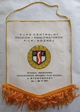 Pennant Central Course of Football Referees and Qualifiers, Referee Department, Regional Football Association of Bydgoszcz, 24-26.06.1977 