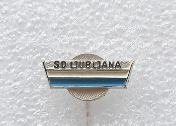SD Ljubljana badge (Slovenia, lacquer, signature)