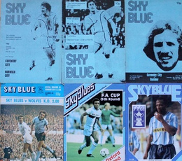 Coventry City official programmes 1973-1999 (7 items)