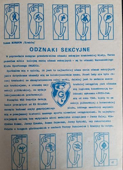 Bulletin of Polish Sport Souvenirs Collectors Association - volume 33 (1989)