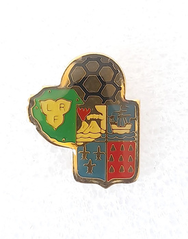 Reunion Football League pin badge (France, epoxy)