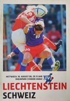 Liechtenstein - Switzerland match program (16/08/2006, friendly match)