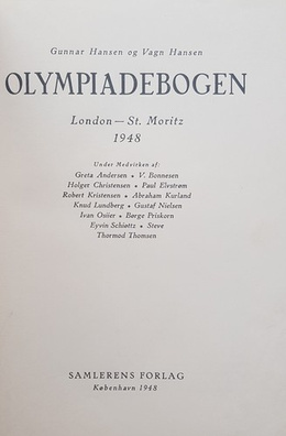 Olympic yearbooks 1948-1952