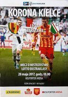 Korona Kielce - Legia Warszawa Lotto Ekstraklasa official programm (28.05.2017)