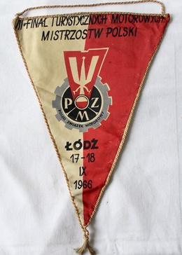 The VII Final of the Polish Tourist Motor Championships 1966 pennant