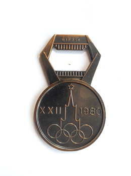 Bottle opener Olympic Games Moscow 1980 mascot Mishka
