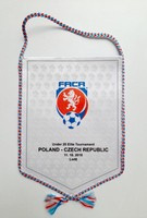 Poland - Czech Republic U-20 Elite Tournament match 11.10.2018 pennant (official product)